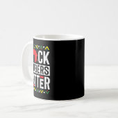 Schwarze Monate Barber Problem Geschichte Afrikani Kaffeetasse (Vorderseite Links)