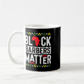 Schwarze Monate Barber Problem Geschichte Afrikani Kaffeetasse (Links)