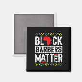 Schwarze Monate Barber Problem Geschichte Afrikani Magnet (Vorderseite/Rückseite)