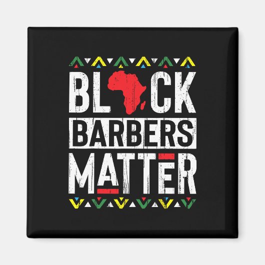 Schwarze Monate Barber Problem Geschichte Afrikani Magnet (Vorne)