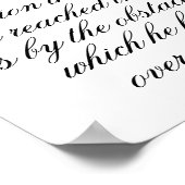 Schwarze Monate, Inspiration, Motivierend Zitat, Poster (Ecke)