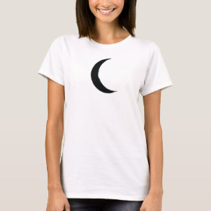 Schwarze Mondsichel Magie Dunkler Mond Astrologie T-Shirt