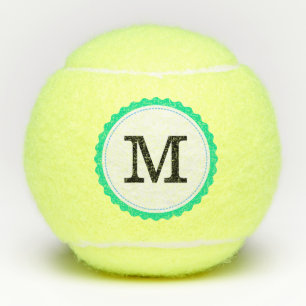 Schwarze Monogramm Beruflich Moderne #11 Tennisbälle