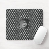 Schwarze Monogramm für das Rüstung eines Drachen Mousepad (Mit Mouse)