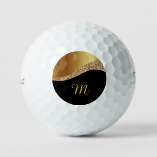 SCHWARZE MONOGRAMM WAVE GOLD BALLS GOLFBALL