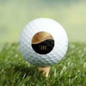 SCHWARZE MONOGRAMM WAVE GOLD BALLS GOLFBALL (Insitu T-Shirt)