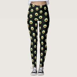 Schwarze Monster-Augen-Leggings Leggings