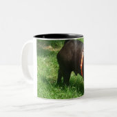 schwarze Mops Tasse (Vorderseite Links)