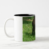 schwarze Mops Tasse (Links)