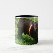 schwarze Mops Tasse (Mittel)