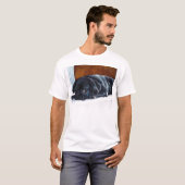 Schwarze Mops-Welpen-T - Shirts (Vorne ganz)