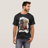 Schwarze Mopsbirne T-Shirt (Vorne ganz)