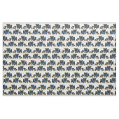 Schwarze Möpsen 2 Stoff (Yard (91,4 cm))