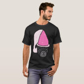Schwarze Mopsprinzessin T-Shirt (Vorne ganz)