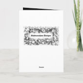 Schwarze Moschee u. goldener Schein-Feiertag Eid Karte (Rückseite)