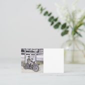 Schwarze Motorradpolizei 2 Terminkarte (Stehend Vorderseite)