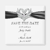 Schwarze Multifunktionsleisten-Silberschwänze spei Magnet (Vorne)