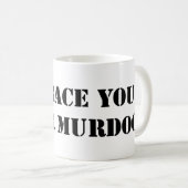 Schwarze Murdock Tasse (VorderseiteRechts)