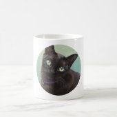 Schwarze Murmese Katzen-Elche Kaffeetasse (Mittel)