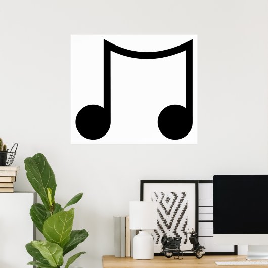 Schwarze Musik Poster (Heimbüro)