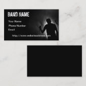 Schwarze Musiker-Visitenkarte Visitenkarte (Vorne/Hinten)