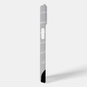 Schwarze Musiknote mit individuelle Name Case-Mate iPhone Hülle (Rückseite / Rechts)