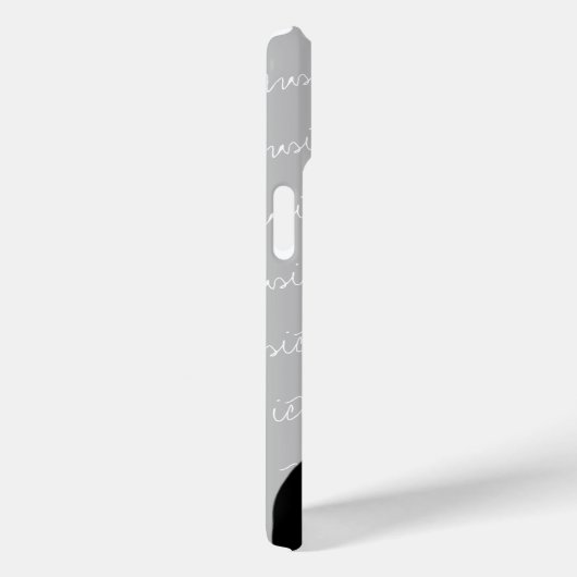 Schwarze Musiknote mit individuelle Name Case-Mate iPhone Hülle (Rückseite / Rechts)