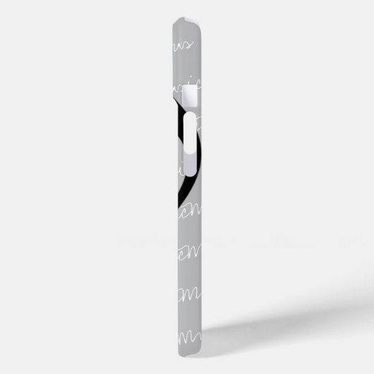 Schwarze Musiknote mit individuelle Name Case-Mate iPhone Hülle (Rückseite / Links)