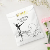 Schwarze Musiknoten und Ballerina Fvor Tasche Geschenktütchen (Versiegelt)