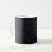 Schwarze Muster und Oberflächenstruktur Kaffeetasse (Vorderseite Links)