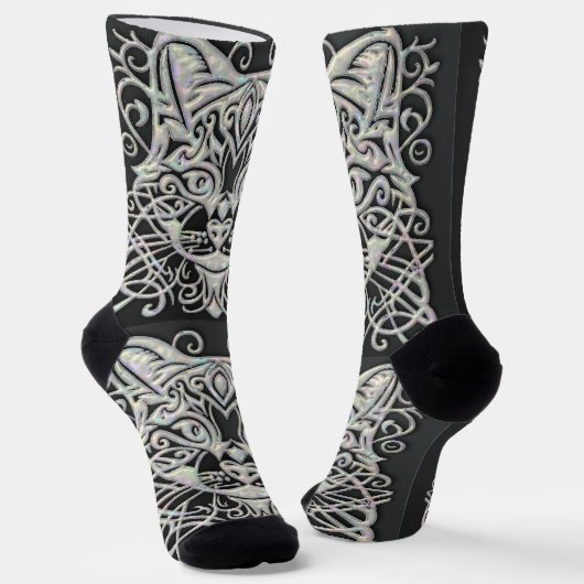 Schwarze Mutter der Perlensocken Socken (Gewinkelt)