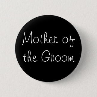 Schwarze Mutter des Bräutigam-Buttons Button