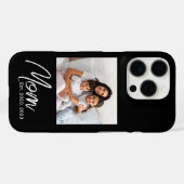 Schwarze Mutter etablierte Skript Foto Case-Mate i iPhone Hülle (Rückseite (Horizontal))
