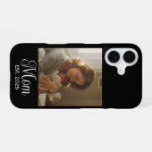 Schwarze Mutter etablierte Skript Foto Case-Mate iPhone 16 Hülle (Rückseite (Horizontal))