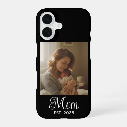 Schwarze Mutter etablierte Skript Foto Case-Mate iPhone 16 Hülle (Rückseite)