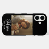 Schwarze Mutter etablierte Skript Foto Case-Mate iPhone Hülle (Rückseite (Horizontal))