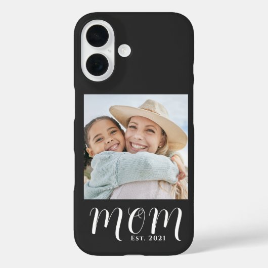Schwarze Mutter etablierte Skript Foto Case-Mate iPhone Hülle (Rückseite)