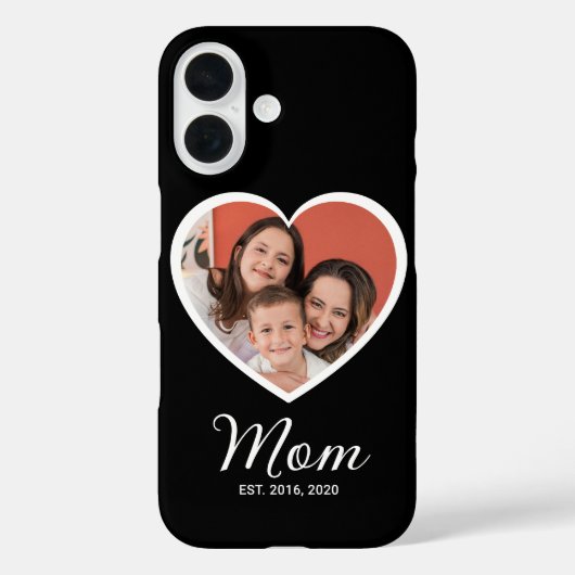 Schwarze Mutter etablierte Skript Foto Case-Mate iPhone Hülle (Rückseite)