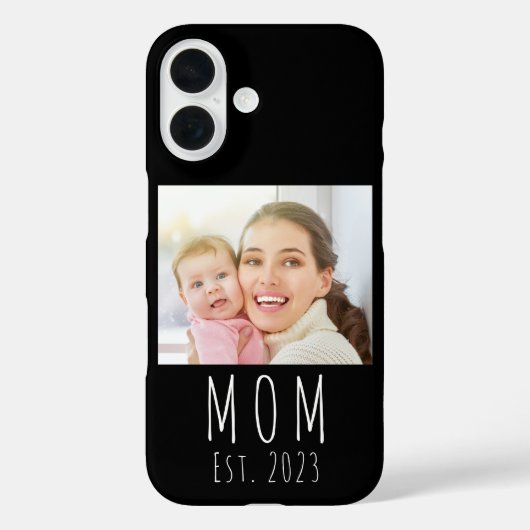 Schwarze Mutter etablierte Skript Foto Case-Mate iPhone Hülle (Rückseite)