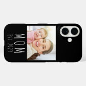 Schwarze Mutter etablierte Skript Foto Case-Mate iPhone Hülle (Rückseite (Horizontal))