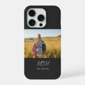 Schwarze Mutter etablierte Skript Foto Case-Mate iPhone Hülle (Rückseite)
