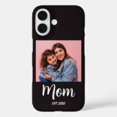 Schwarze Mutter etabliertes Skript Foto Case-Mate iPhone Hülle (Rückseite)