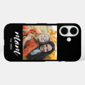 Schwarze Mutter etabliertes Skript Foto Case-Mate iPhone Hülle (Rückseite (Horizontal))