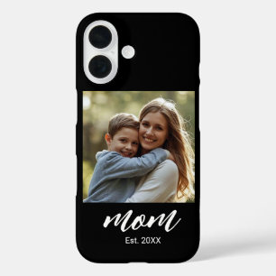 Schwarze Mutter etabliertes Skript Foto iPhone 16 Hülle