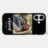 Schwarze Mutter etabliertes Skript Foto Case-Mate iPhone Hülle (Rückseite (Horizontal))