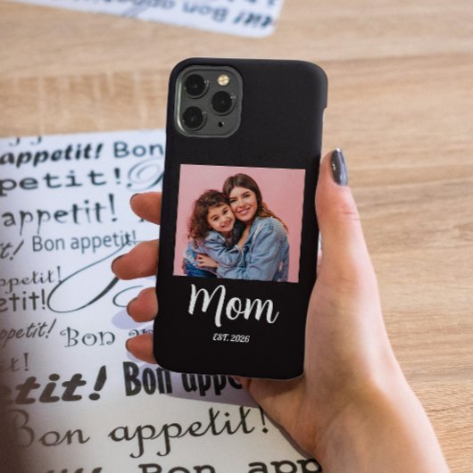 Schwarze Mutter etabliertes Skript Foto Case-Mate iPhone Hülle