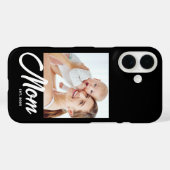 Schwarze Mutter etabliertes Skript Foto Case-Mate iPhone Hülle (Rückseite (Horizontal))