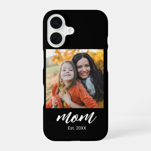 Schwarze Mutter etabliertes Skript Foto iPhone 16 Hülle (Rückseite)