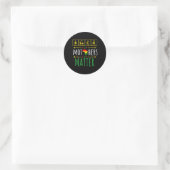 Schwarze Mütter Schwarze Geschichte Monat Mutterta Runder Aufkleber (Tasche)