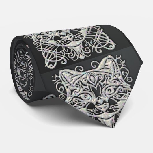 Schwarze Mutter von Pearl Krawatte (Gerollt)